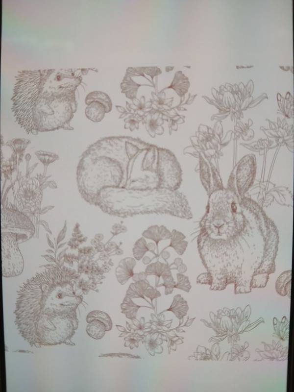 lot 26516 image: Hopepak Pink Peel and Stick Wallpaper Nursery Animal 17.3 x 78.7in Each 2pk