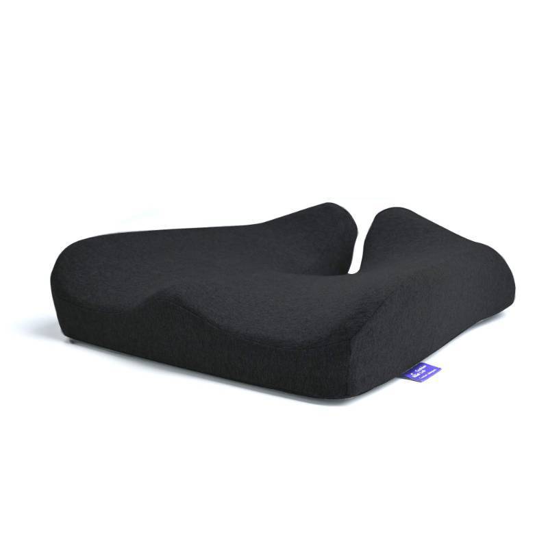 lot 26473 image: Cushion Lab Patented Pressure Relief Seat Cushion for Long Sitting Hours on Office & Home Chair - Extra-Dense Memory Foam for Soft Support. Car Pad for Hip, Tailbone, Coccyx, Sciatica - Black - Retail $75