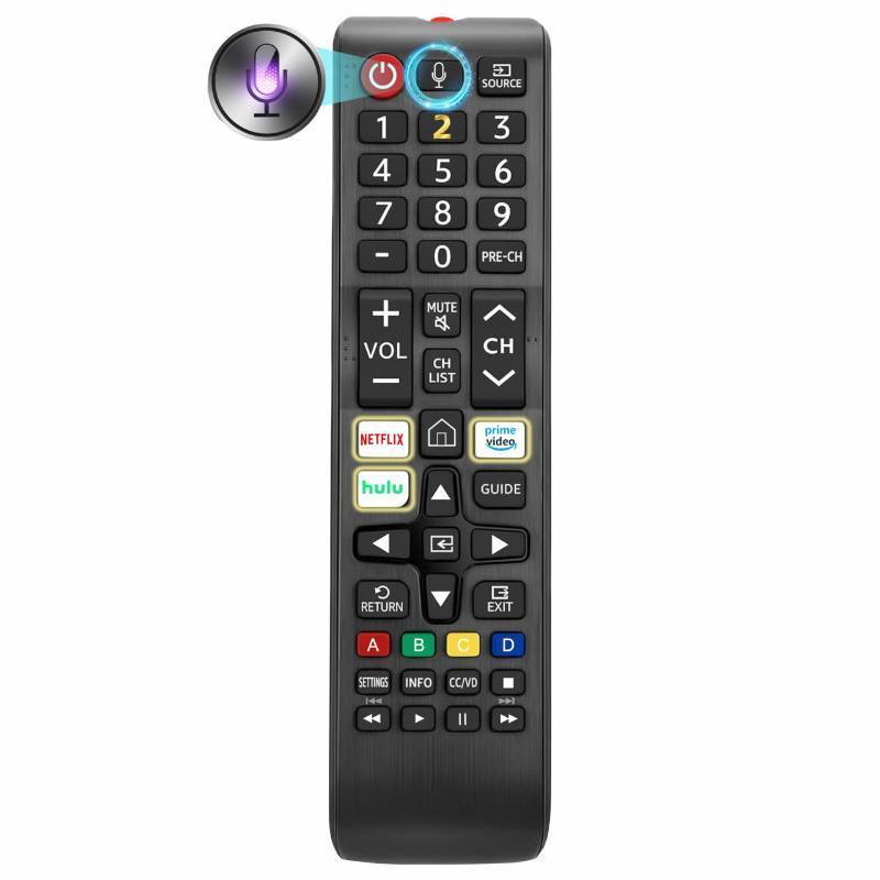 lot 40358 image: Replacement Remote for Samsung TV, Voice Control Compatible with 2019-2025 Smart TV, LED, QLED, Crystal UHD & The Frame Series, 2-Year Warranty - Retail $20