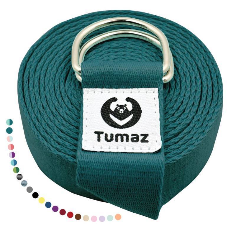 lot 40369 image: Tumaz Yoga StrapStretch Bands 15 Colors, 6810 Feet Options with Extra Safe Adjustable D-Ring Buckle, Durable and Comfy Delicate Texture - Best for Daily Stretching, Physical Therapy, Fitness - Retail $8