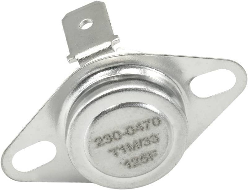 lot 40391 image: HAINEAO SRV230-0470#1 Low Limit Snap Disc Switch - 125°F Convection Blower Sensor Compatible with Quadra-Fire, Heatilator Eco-Choice & Vermont Castings Stoves - Replaces 812-1560 - Retail $19