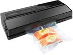 GERYON Vacuum Sealer Machine, Food Vacuum Sealer with Powerful Suction | Slim Design | Easy to Use | Led Indicator Lights for Sous Vide, Meal Prep, w/Starter Kits for Vacuum Seal Container (Black) - Retail: $38