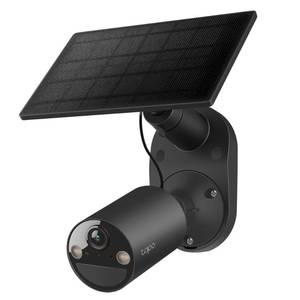 Tapo SolarCam 1080p Outdoor Wireless Security Camera - Battery Power with Solar, Person Detection, Subscription-Free Local Storage or Optional Cloud, Works with Alexa & Google Assistant, C403 KIT - Retail: $45