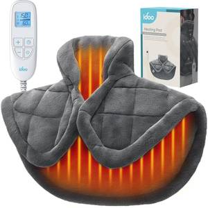 iDOO Heating Pad for Neck and Shoulder and Back, Birthday Christmas Gifts for Men Women, FSA Eligible Items Only List, 3.1lb Heated Wrap for Pain Relief, Electric Wearable Neck Warmer, ETL Certified - Retail: $165