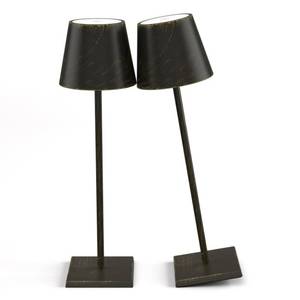 lot 16172 image: Aoceley 2-Pack Rechargeable Table Lamps LED Cordless Table Lamp 3W 5500mAh Battery Operated Table Light Stepless Dimmable Portable Desk Lamp for RestaurantTableBedroomOutdoor (Copper) - Retail $70
