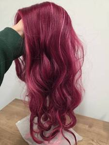 lot 16202 image: Pink Hair, Pink 24 Wig  - Retail $0