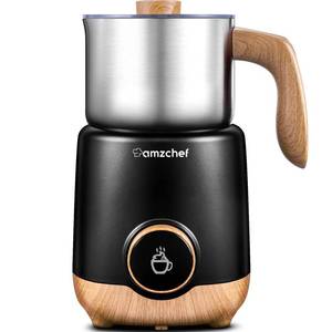 lot 16214 image: AMZCHEF 8-IN-1 Milk Frother and Steamer 550 Watts, 21 oz Split Stainless Steel Automatic Steamer, Milks Warmer for Latte, Cappuccino, Hot and Cold Froth, Heated Milk, Hot Chocolate, Baby Food - Retail $89