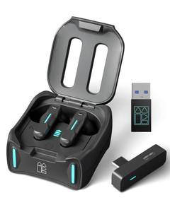 lot 16230 image: Middle Rabbit SW4 Pro Gaming Earbuds with Mic Wireless, 2.4G Dongle  Bluetooth Dual Mode, 20ms Low Latency, Compatible with PS5, PS4, PlayStation, Desktop&Laptop PC, VR - Retail $50