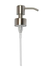 lot 16271 image: Kapitan Soap Dispenser Pump Head Replacement Spare for Standard 28400 (26 mm - 28mm  1.02 in-1.10 in) Neck Size, Stainless Steel Brushed Finish - Retail $7