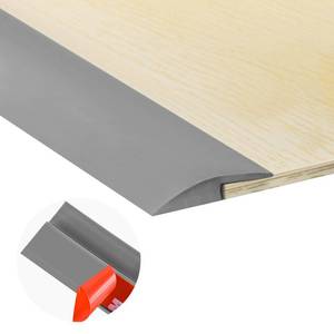 lot 16272 image: 20Ft Carpet Floor Transition Strip, Self Adhesive Floor Edging Trim Strip, PVC Threshold Cover for Doorway, Flat Divider Transitions Suitable for Threshold with a Height Less Than 5 mm - Gray - Retail $28