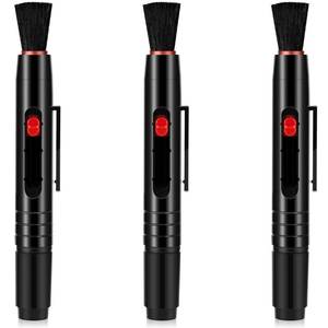lot 16341 image: 3 Pieces Multifunction Lens Cleaning Pen Brush Lens Brush for Optics Screen Cleaning Pen for Camera SLR Telescope Magnifying Glass Binoculars Spotting Scopes Rangefinders Monoculars - Retail $9