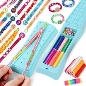 lot 16367 image: QXHOL Friendship Bracelet Making Kit for Girls - Arts Crafts for Kids String Bracelets Maker Set - Best Birthday Gift Ideas for 8-12 Year Old Girl & Popular Toys Ages 6 7 9 10 11, 8-13 yr Old - Retail $30