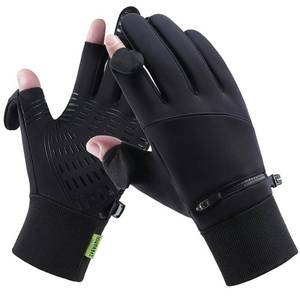 lot 16374 image: Yunkevivo Winter Gloves for Men Women Waterproof Gloves,Touchscreen Glove Thermal Snow Gloves for Running Cycling Driving - Retail $15