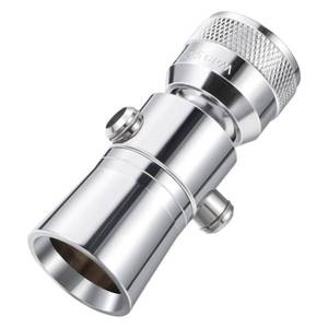 lot 16378 image: Enhon 2 Setting Pivoting Single Spray Shower Head with Shut Off Valve Replacement for 52652-PK Compatible with Delta Shower 2.5 GPM Brass Water Saving Shower Head Chrome 1 Diameter Spray Face (1 Set) - Retail $1,359