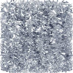 lot 16379 image: Dingion 59 Feet Christmas Tinsel Garland Metallic Twist Ornaments Hanging Glitter Xmas Garland for Christmas Tree Indoor Outdoor Decoration Party Supplies - Retail $12