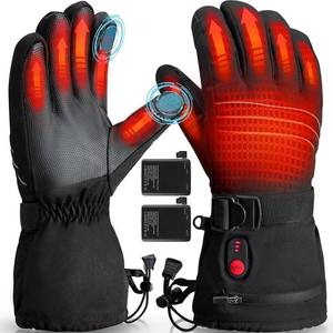 lot 16387 image: Heated Gloves for Men Women, 5000mAh Rechargeable Battery Heated Motorcycle Ski Gloves Waterproof for Winter Outdoor Cycling Hiking Camping - Retail $33