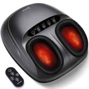Shiatsu Foot Massager Machine with Heat & Remote, 2026 Upgraded Deep Kneading Feet Massager for Plantar Fasciitis & Neuropathy, 3 Heat Levels, Multi-Mode Massage, Auto-Off Timers, Gifts for Women Men - Retail: $80