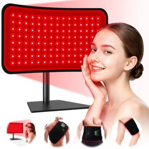 Red Light Therapy for Face Body, 2-in-1 Red Light Panel Device with Belt, 660nm & 850nm Near Infrared Light Therapy Lamp with Remote Control, 5 Adjustable Brightness & Timer, Gift for Women Men - Retail: $70