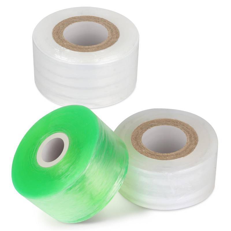 lot 25615 image: Grafting Tape 3P, Stretchable Self Adhesive Tree Grafting Tape, Tree Repair Tape for Fruit Trees, Plants, Broken Stem, Floral (Green and White) - Retail $6