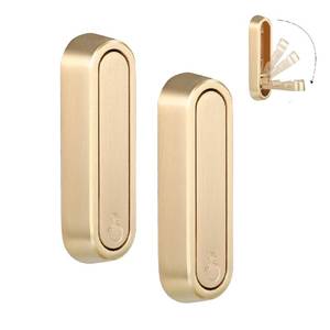 lot 62056 image: Folding Coat Hooks, 2 Pcs Foldable Gold Wall Hooks Heavy Duty Foldable Hook Bathroom Towel Hooks Robe Hooks Wall Mounted for Hanging Coat Towels Clothes Hat Bags Keys - Retail $10