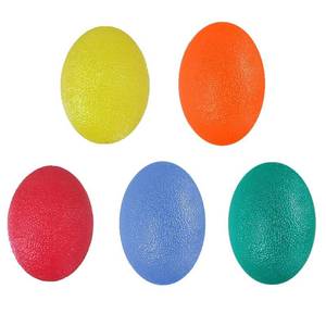 lot 62091 image: Squeeze Balls for Hand Therapy, Exercise, Arthritis - Grip Strengthener Occupational Equipment for Finger, Wrist, Carpal Tunnel, Pain Relief, Stress - Resistance Strength Squeezing Egg Trainer - Retail $10