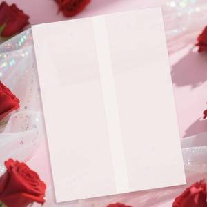 lot 62113 image: 60 Pack Pre-Folded Vellum Jackets for 5.5x7.5 Invitations, Translucent Vellum Paper 5.5x7.5 Jackets, 100GSM Wedding Invitations Wraps, Envelope Liners for Birthdays, Baby Showers - Retail $13