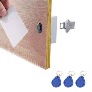 lot 62124 image: RFID Electronic Cabinet Lock Hidden DIY for Wooden Cabinet Locker Drawer Cupboard (Gray) - Retail $12