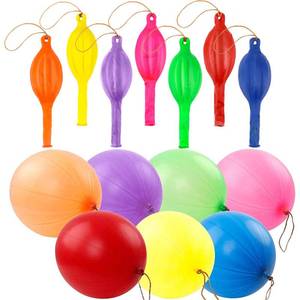 lot 62158 image: RUBFAC 36Pcs Punch Balloons, Heavy Duty Party Favors For Kids, Punching Balloons Bouncy Balls with Rubber Band Handle for Easter Egg Fillers,Birthday Party, Goodie Bag, Stocking Stuffers for Kids - Retail $8