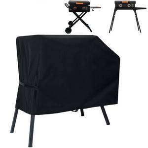 lot 62196 image: NOELIFE Grill Cover for Blackstone 22 inch Griddle with Hood and Stand, Waterproof Griddle Accessories for Blackstone 17 and 22 inch, Windproof and UV Resistant (Cover only) - Retail $24