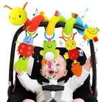 Spiral Car Seat Toys for Infants, 0-6 Months Car Seat & Stroller Pram Separable Activity Hanging Toys with Rattle, Teethers, Newborn Soft Plush Travel Toy for Boys Girls Essentials Gifts - Retail: $15
