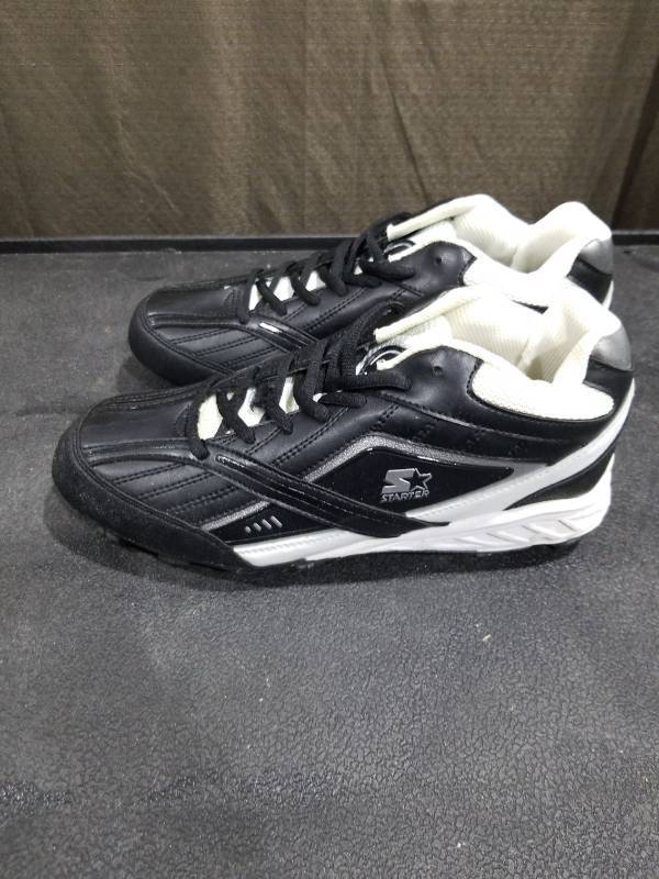 lot 3462 image: Starter Baseball Cleats BlackWhite Size 8