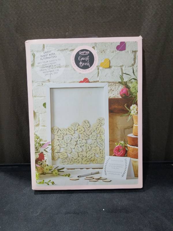 lot 829 image: Wedding Guest Book Drop Box Frame New