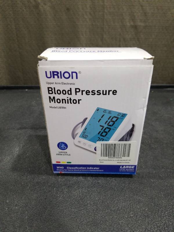 lot 3254 image: Urion Upper Arm Blood Pressure Monitor