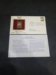 lot 4018 image: 2003 Mary Cassatt Gold Stamp First Day Cover