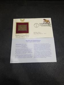 lot 4020 image: 2003 Reticulate Collared Lizard Gold Stamp First Day Cover