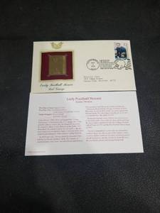 lot 4024 image: 2003 Early Football Heroes Red Grange Gold Stamp First Day Cover