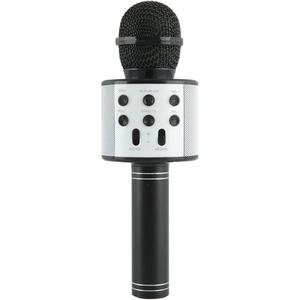 lot 4025 image: Quest iJoy Open Mic Karaoke Microphone With Echo And Volume Control  8.86 H x 2.76 W x 2.76 D  Black
