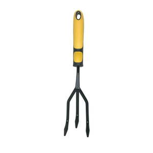 lot 4059 image: EG Expert Gardener 12.6 inch Steel Cultivator - Black and Yellow Ergonomic Handle and Comfort Grip