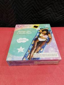 lot 4083 image: Afro Unicorn 68�� Glitter Mat �� Pool Float �� Girls �� Blue Sealed  New