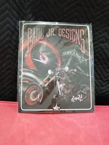 lot 4096 image: Paul Jr. Designs Black Widow Motorcycle Metal Sign 12w X 15h Brand Sealed