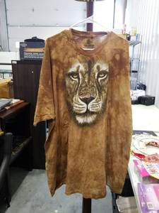 lot 4125 image: The Mountain Lion Face T-Shirt Size 5XL