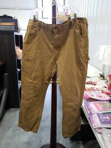 lot 4130 image: Dickies Brown Duck Canvas Work Pants Size 42 x 32