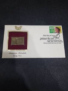 lot 4149 image: 2008 Gerty Cori American Scientists Gold Stamp First Day Cover