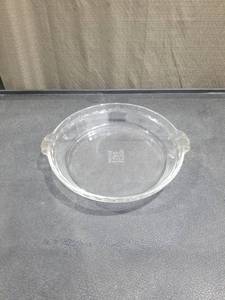 lot 4168 image: Vintage Pyrex Clear Fluted 9 Inch Pie Plate