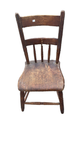 Early American Wood Ladder Back Chair - Retail: $75