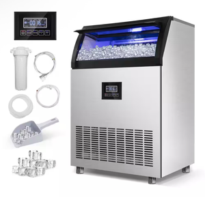lot 4 image: Commercial Ice Maker Machine with LED Display - Retail $800