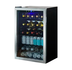 lot 24 image: Vissani4.3 Cu. ft. Wine and Beverage Cooler in Stainless Steel - Retail $380