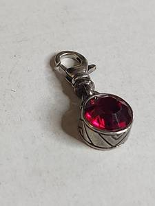 lot 1007 image: Silpada .925 Sterling Silver Red Crystal Charm