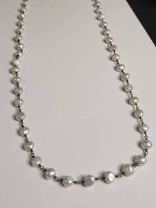 lot 1102 image: Silpada Freshwater Pearl Chain Necklace