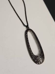 lot 1103 image: Silpada .925 Sterling Silver Filigree Pendant Necklace, 11.21g